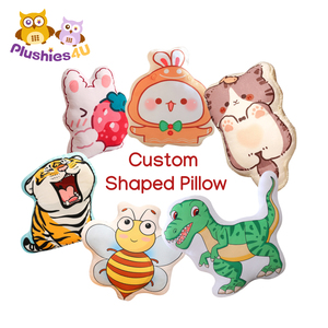 Cuscino a forma irregolare personalizzato stampato Cartoon <span class=keywords><strong>Anime</strong></span> Animal Design Head <span class=keywords><strong>Pillow</strong></span> federa cuscino a forma di cuscino - Product Image 4