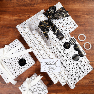 กระดาษห่อของขวัญแบบฟอยล์43*300ซม. ดีไซน์ใหม่กระดาษห่อของขวัญแบบปั๊มร้อนสำหรับเทศกาลคริสต์มาส - Product Image 3