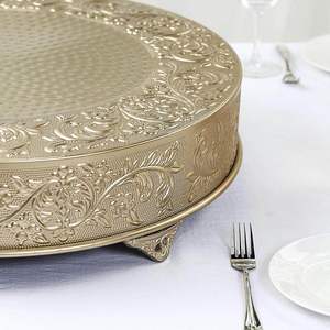Support à gâteau en métal décoratif moderne et durable pour la présentation de gâteaux lors d'événements spéciaux, de rassemblements et de célébrations de fonctions traditionnelles - Product Image 5