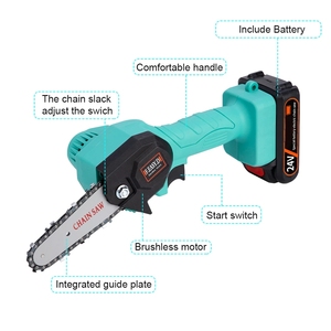 Sega Elettrica Portatile 24V Mini Utensile per Potatura <span class=keywords><strong>a</strong></span> Una Mano con <span class=keywords><strong>Batteria</strong></span> al Litio per Lavorazione del Legno e Taglio in Giardino - Product Image 4