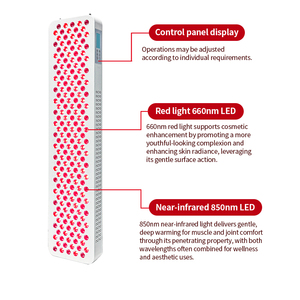 เครื่องบำบัดด้วยแสงสีแดงแบบยืน REDSKY 1000W พร้อมความยาวคลื่น 660nm และ 850nm สำหรับร่างกายและใบหน้า ปลั๊กแบบ US - Product Image 3