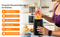 Presse-agrumes et mixeur commercial robuste 800W, à faible bruit, lames en acier inoxydable, pour usage extérieur, broyeur de fruits personnel pour hôtel