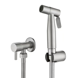 SUS 304 Stainless Steel Handheld Toilet Bidet Pressurized Flushing Faucet for Bathroom <strong>Hand</strong> Sprayer <strong>Shower</strong> <strong>Head</strong> Set - Product Image 2