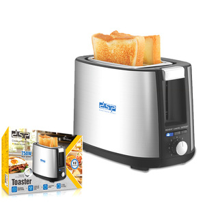 DSP <b>Toaster</b> 750W 2 Slices Stainless Steel Mechanical Timer For Breakfast - Product Image 1