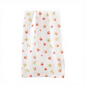 Serviettes de bain personnalisées en usine, 400 GSM, en coton mousseline imprimé, 70x100 cm, rectangulaires, fabriquées à la machine au Vietnam - Product Image 1