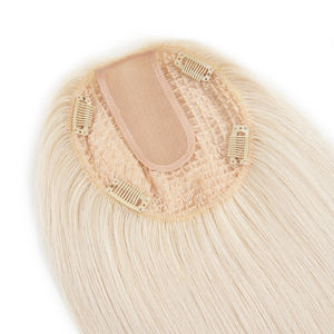 Nuevas llegadas: Sistema capilar de malla transpirable con integración de cabello virgen europeo, topper de malla para mujeres blancas, en stock. - Product Image 1