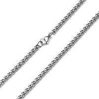 Collier ras du cou carré en acier inoxydable, chaîne à maillons, pour pendentif DIY fait main, vente en gros transfrontalière, best-seller