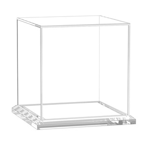 Hộp Trưng Bày Bằng Nhựa Acrylic, Hộp Sắp Xếp Khối Vuông Trong Suốt, Có Đế Vuông Trong Suốt, Hình Nhân Vật Sưu Tập, Đồ Chơi Trưng Bày - Product Image 1