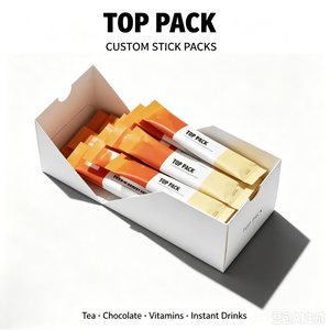 Bolsas con Cierre Posterior Impresas con Logotipo Personalizado OEM, MOQ 500, para Envasado de Proteína en Polvo, Vitaminas, Té, Bebidas de Cacao - Product Image 3