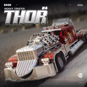 EIKEE Y18066 Thunder God 24 Semirimorchio, Set di Blocchi da Costruzione, Mattoncini MOC, Giocattoli Puzzle per Bambini, Regali di Natale - Product Image 1