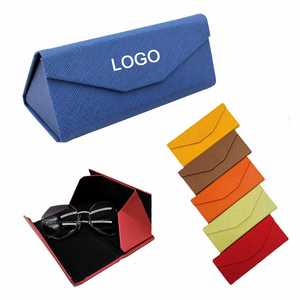 Custom Logo Triangle Magnetic Folding <b>Glasses</b> <b>Case</b> Eyeglasses <b>Cases</b> Sunglasses Organizer - Product Image 1