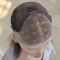 Perruque Bob Remy Péruvien sans colle, transparente, personnalisée, 2/8A, mélange de couleurs, pour cheveux de bébé, avec dentelle frontale coupée, sangles réglables, densité 180%