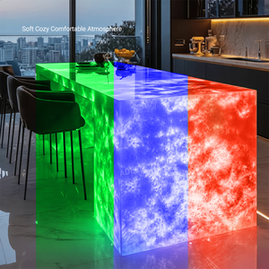 แผ่นไฟ LED RGB DC24V CRI สูง สำหรับไฟส่องเคาน์เตอร์หินอ่อน IP20 ตัดได้ SMD5050 แผ่น RGB - Product Image 5