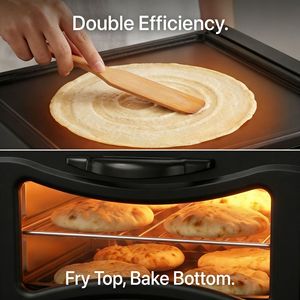 <span class=keywords><strong>Forno</strong></span> Tandoor Elettrico Compatto <span class=keywords><strong>in</strong></span> Acciaio Inox da 15L di Qualità Export con Protezione dal Surriscaldamento per la Cottura di Paratha, Pancake e Pizza Indiani - Product Image 4