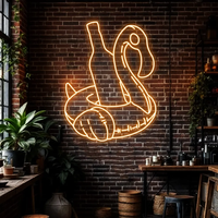 Insegna al Neon con Logo Aziendale Stile Animale per Negozio di Robot, Pub, Illuminazione Murale, Decorazione Artistica