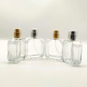 Flacon de parfum de qualité supérieure Eric 30ml 50ml 100ml, flacon en verre à sertir plat, forme échelle, vaporisateur en aluminium - Product Image 6