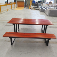 Meubles d'extérieur, tables de pique-nique commerciales pour l'extérieur, tables de pique-nique pour patio et parc, bancs de jardin, sièges d'extérieur pour cour et école