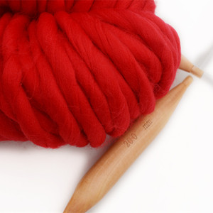 Siêu Mềm Chunky Iceland Len Sợi Nhuộm Ưa Thích Polyester Pha Trộn Cho Chăn Đan Cánh Tay Loại - Product Image 5