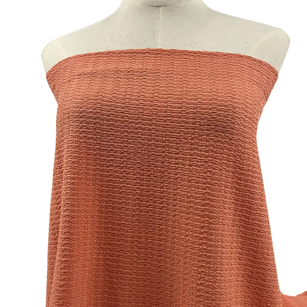 Großhandel feine Qualität doppelseitigen Polyester gestrickt Stretch-Stoff Krepps toff für Mode kleid