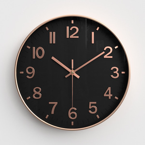 12-inch hiện đại 3D dập nổi thạch anh Đồng hồ treo tường im lặng kim hiển thị tùy chỉnh nhựa phòng khách nhà sản xuất tùy chỉnh đồng hồ - Product Image 4