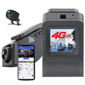 מיני מצלמת דאש נסתרת 4G עם נקודת WIFI טלפון מעקב GPS חי בדיקת וידאו חיה מצלמות כפולות HD1080P דאש לרכב Dvrs