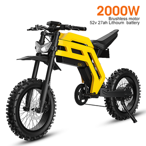 Moto haute performance 2000W pour l'aventure tout-terrain, puissante moto électrique 52V, personnalisable, offrant diverses configurations - Product Image 1