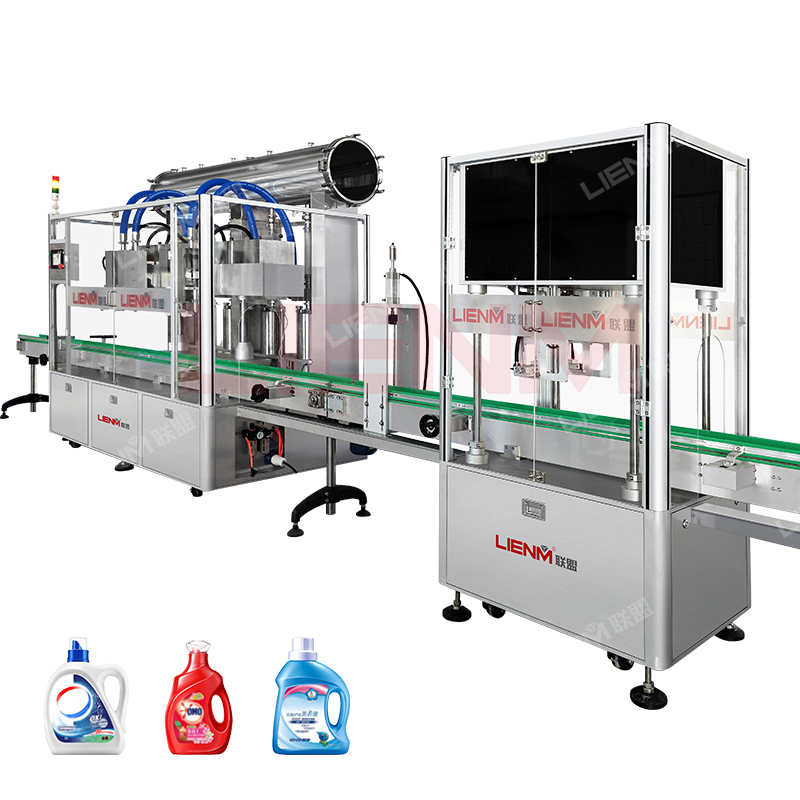 Automatic 4 Heads Tracked Liquid Filling