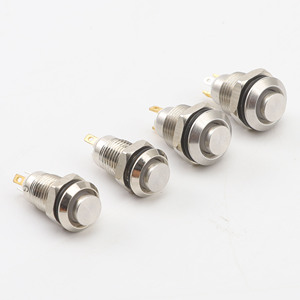 Venta al por mayor, perilla eléctrica púrpura, 25mm, <span class=keywords><strong>6</strong></span> pines, punto único de Metal con interruptor de botón pulsador de lámpara - Product Image 2