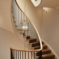 Rampe d'escalier en PVC personnalisée, design fer à cheval moderne 745, 75x45mm, garantie 1 an
