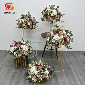 Table de mariage lisse de haute qualité pièce maîtresse florale décoration pièce maîtresse artificielle Arrangement de fleurs pour les événements de mariage - Product Image 5