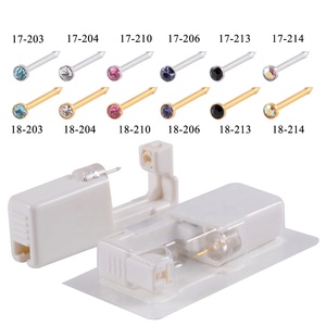 Kit per <span class=keywords><strong>Piercing</strong></span> al Naso Monouso Sicuro, 24 Pezzi/Scatola, <span class=keywords><strong>Acciaio</strong></span> <span class=keywords><strong>Chirurgico</strong></span> 316L Sterilizzato 20G, Gioielli per <span class=keywords><strong>Piercing</strong></span> Corporeo in <span class=keywords><strong>Acciaio</strong></span> Inossidabile - Product Image 3