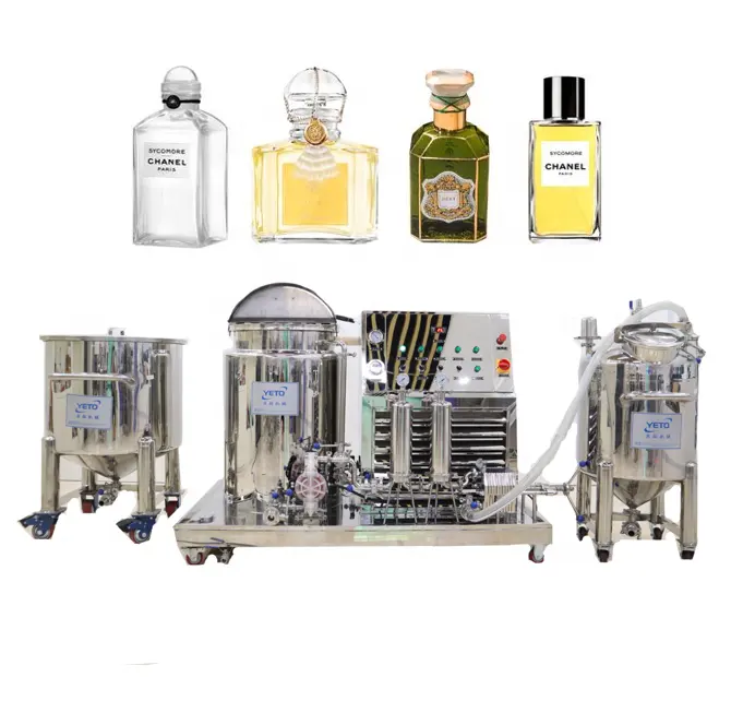 factory manufacture price stainless steel 316L mixing machine to make perfume tank with chiller freezing filtering