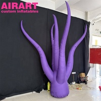 Coral gonflable violet de taille personnalisée pour la décoration d'activités, ballon de corail marin gonflable pour les décorations de scène