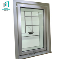 Fenêtres en aluminium à double vitrage conformes aux normes australiennes, modernes, en acier inoxydable, avec vitrage PVC, persiennes, rideaux, pour chambre à coucher - En promotion