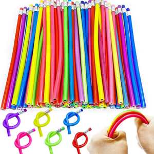 Papelería Promocional Ecológica Personalizada, Lápiz Flexible de PVC Suave, Multicolor, con Punta HB/2B, Serigrafía, Regalos Promocionales - Product Image 3