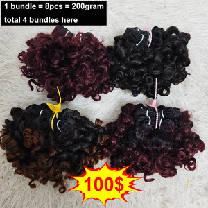 Letsfly 25$ 200 grammes Promotion 12 pouces Ondulations lâches 100% Cheveux Humains Naturels Couleur 9A Extensions de Cheveux Brésiliens Remy - Product Image 3