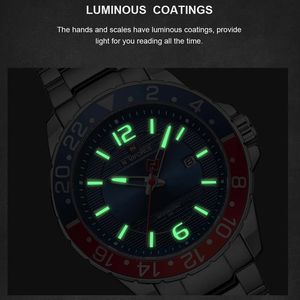 Reloj <span class=keywords><strong>NAVIFORCE</strong></span> <span class=keywords><strong>9192</strong></span> SSB, Nuevo y Popular, Casual y de Negocios para Hombre, Reloj de Pulsera de Cuarzo con Fecha, Esfera Grande, Deportivo, Resistente al Agua - Product Image 5