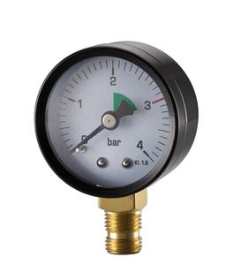 Manômetro de Pressão HVAC com Conexão Radial e Tubo Bourdon, Conexão em Latão, Faixa de 0-6bar, Ponteiro Vermelho para Leitura Fácil - Product Image 4