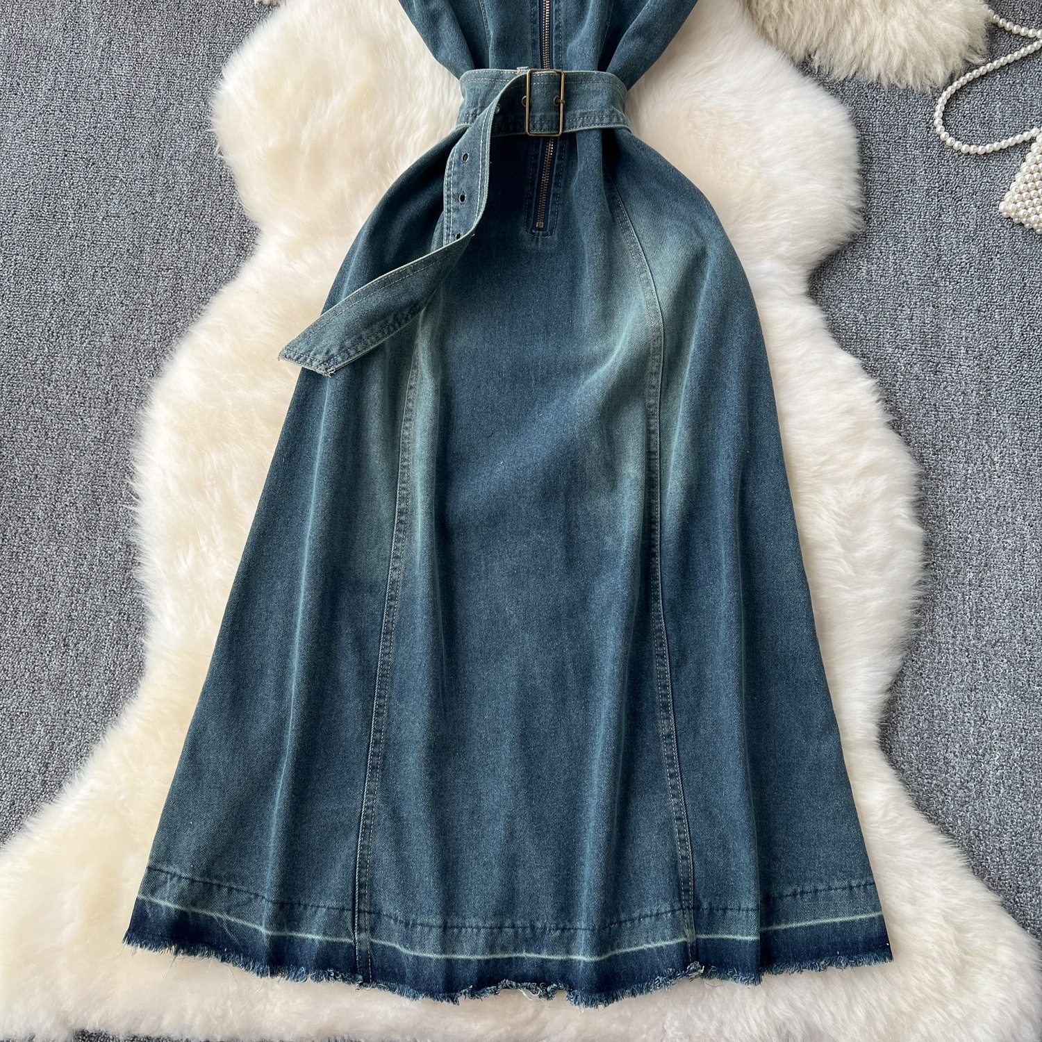 Shop Our Elegant Denim Long Dress - Perfect for Formal Occasions