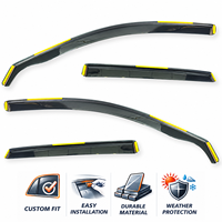 Déflecteurs de fenêtre latérale pare-pluie pour Toyota Cruiser 2019-2020 accessoires auto