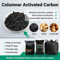Charbon actif extrudé 3 mm pour l'élimination des COV industriels et la récupération des solvants, haute dureté
