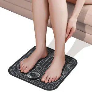 Proveedores de fisioterapia, alfombrilla masajeadora de pies EMS portátil USB para uso doméstico, almohadilla de masaje Tens, estimulador muscular para pies, alivio del dolor de pies