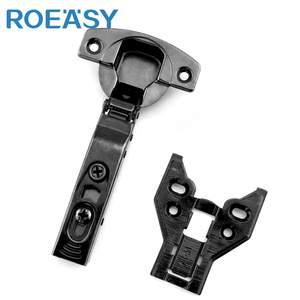 ROEASY <span class=keywords><strong>Charnière</strong></span> d'armoire en <span class=keywords><strong>bois</strong></span> à <span class=keywords><strong>cadre</strong></span> en aluminium hydraulique dissimulé <span class=keywords><strong>Charnière</strong></span> de meuble papillon africain à fermeture en douceur avec crochet - Product Image 4