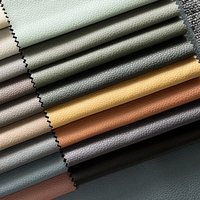 Tissu synthétique en cuir velours double face imprimé sur mesure, technique tissée douce et confortable, teint en fil uni pour chaise