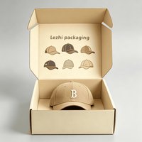 Boîte cadeau personnalisée pour casquette de baseball, boîtes en carton recyclables pour l'expédition et l'emballage de chapeaux sur mesure