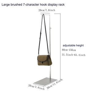 <span class=keywords><strong>T</strong></span>ùy Chỉnh Kim Loại <span class=keywords><strong>T</strong></span> Thanh Hiển Thị Đứng Thép Không Gỉ Móc Áo Có Thể Điều Chỉnh Bạc <span class=keywords><strong>T</strong></span>úi Quần Áo Hiển Thị Giá Cho Cửa Hàng Quần Áo - Product Image 4