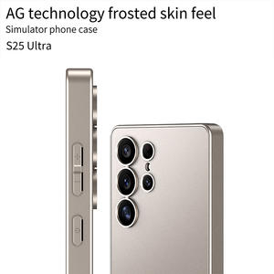 AG Étui <span class=keywords><strong>de</strong></span> protection mat anti-rayures pour Samsung S25 Ultra PC Matériel Full-Cover Lens Protection Stylish Mobile Phone Case - Product Image 5