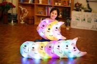 Peluche Lumineuse en Forme d'Étoile à Cinq Branches, Lune et Cœur, Coussin en Peluche Clignotant, Veilleuse Étoile Apaisante