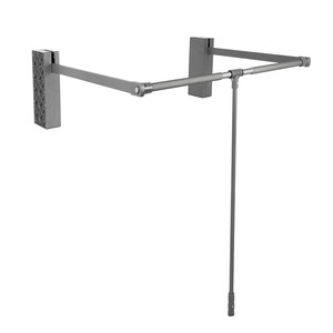 Folding <b>clothes</b> <b>rail</b> for wardrobe, optimal series graphite, 600-830mm - Product Image 2