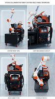 Robot collaboratif 6 axes à conception CE privilégiant la sécurité, chariot de soudage mobile autonome portable, sans programmation, moteur et PLC personnalisés